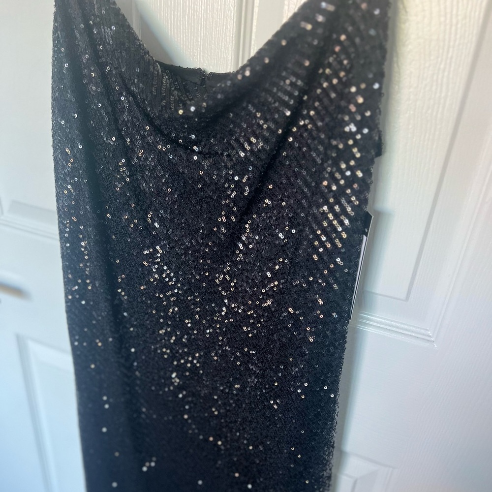 Black Sequin Dress